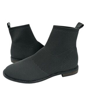 Eileen Fisher Jude Recycled Stretch Knit Bootie Gray Grey